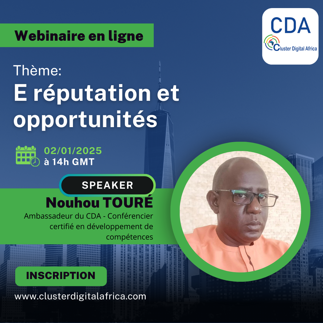 Webinaire: E réputation et opportunités